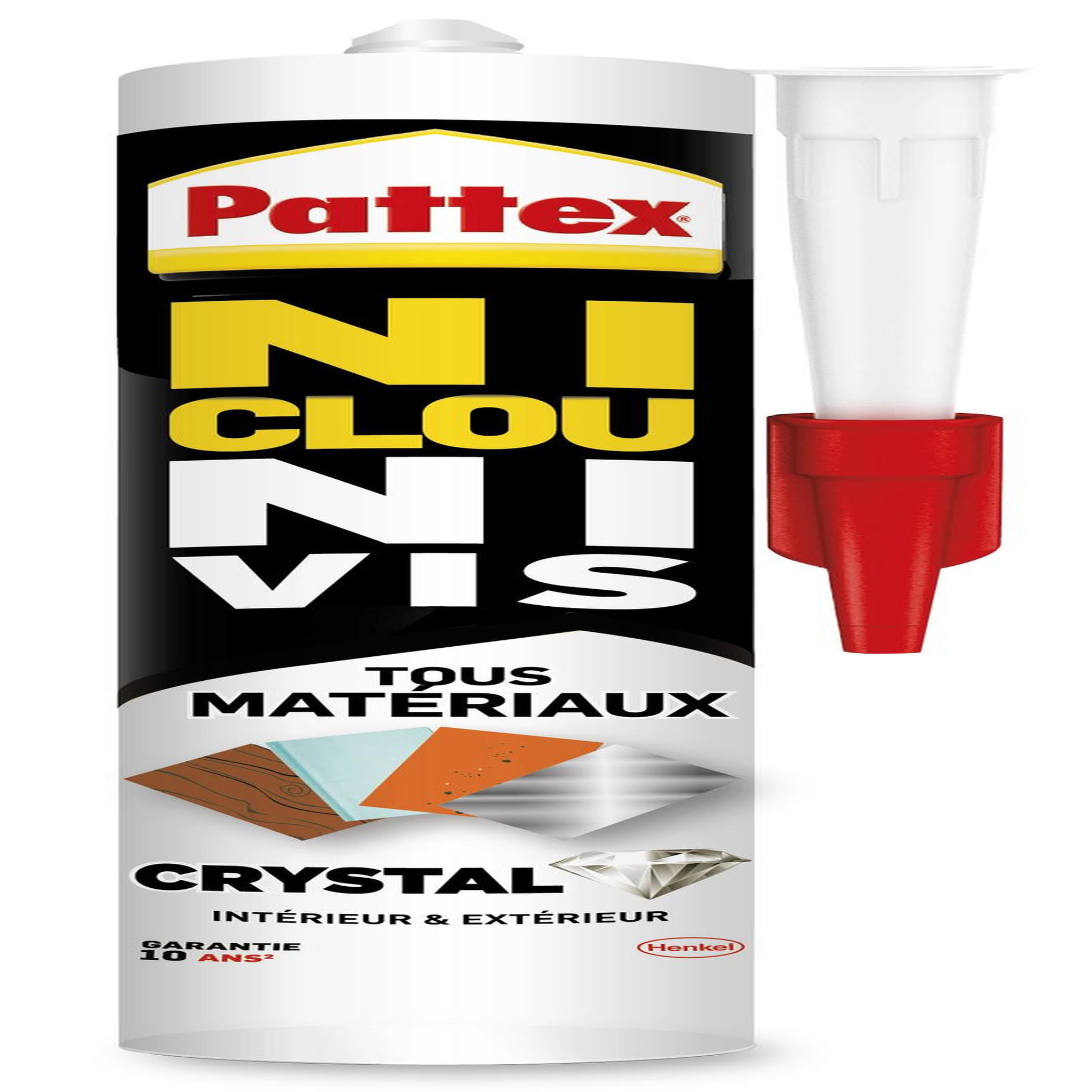 PATTEX Colle de fixation PATTEX Ni clou ni vis, 290 gr transparent