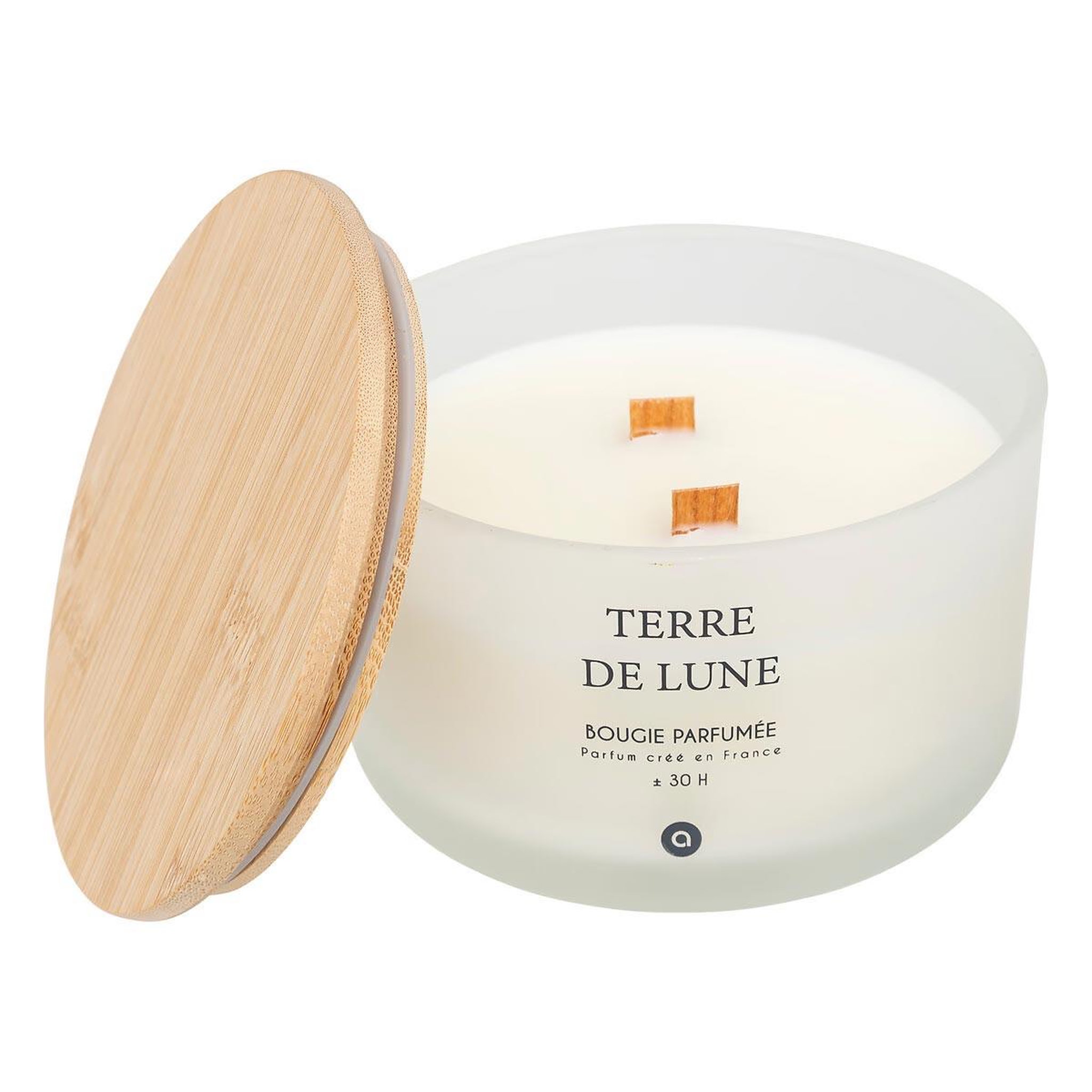 Voir la diapositive 2 : ATMOSPHERA Bougie parfumée en verre  sana  420g terre de lune