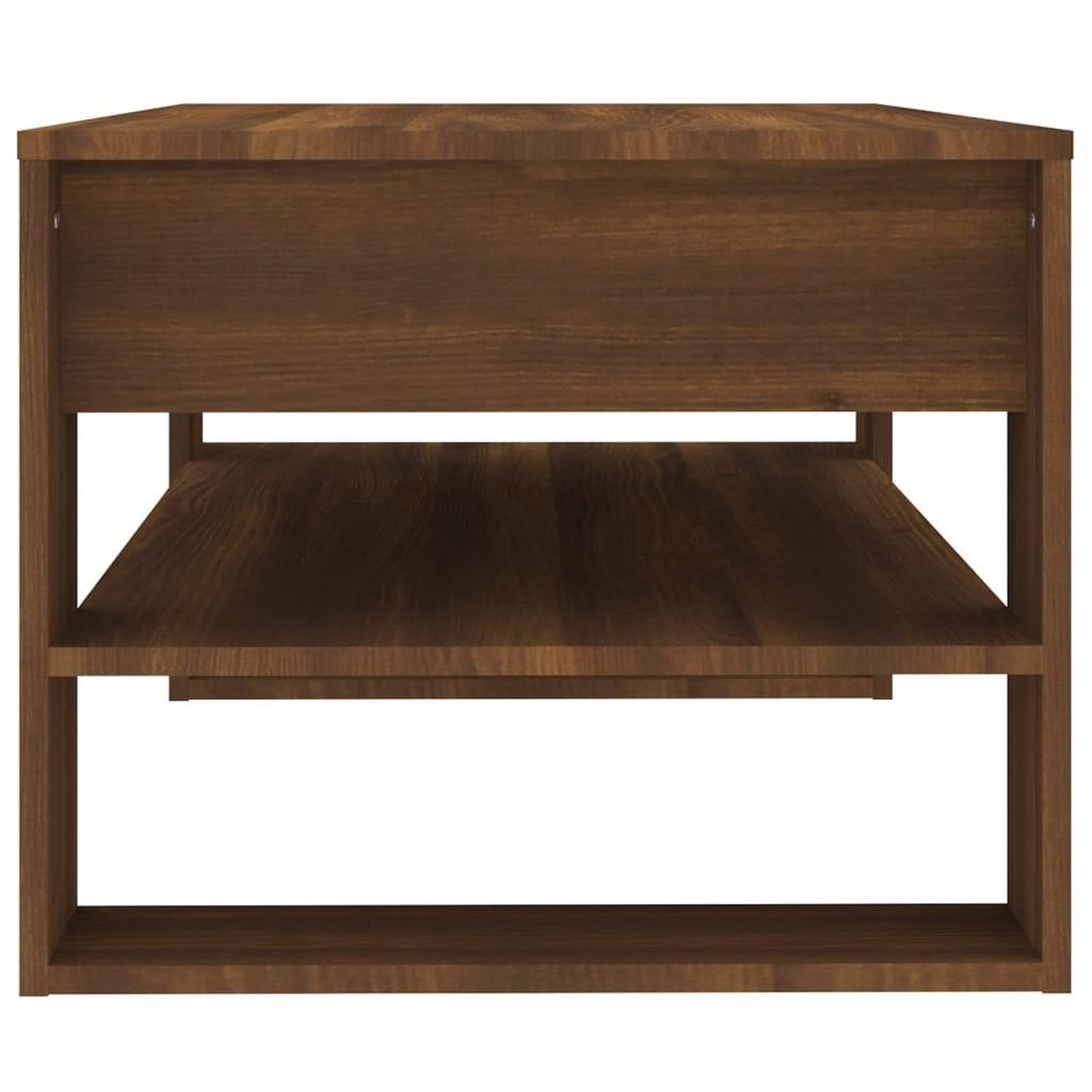 Voir la diapositive 4 : VIDAXL Table basse Chene marron 102x55x45 cm Bois d'ingenierie