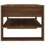 Voir la diapositive 4 : VIDAXL Table basse Chene marron 102x55x45 cm Bois d'ingenierie