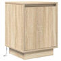 Voir la diapositive 3 : VIDAXL Table de chevet avec lumieres LED chene sonoma 38x34x50 cm