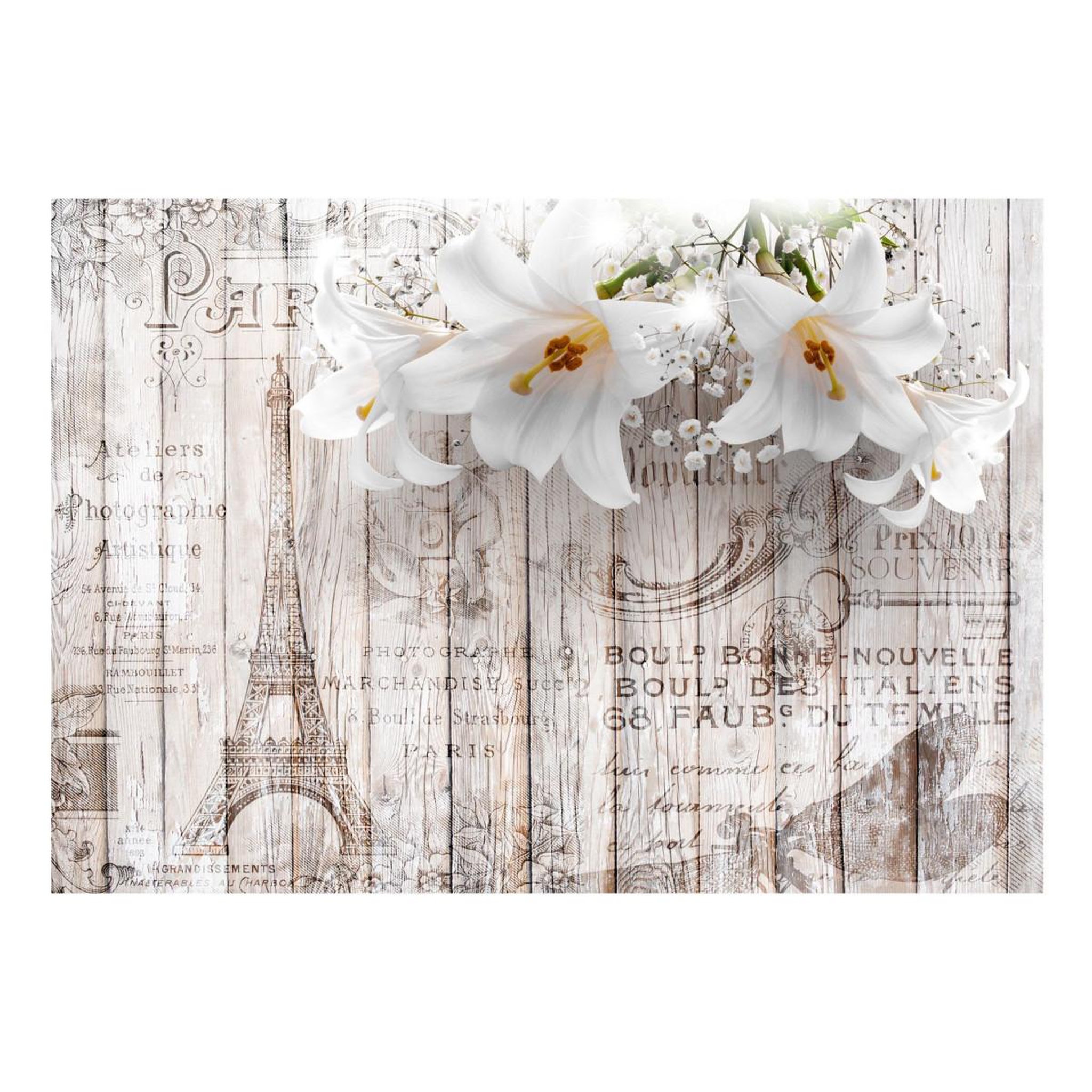 Voir la diapositive 2 : Paris Prix Papier Peint  Parisian Lilies