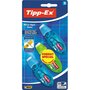 TIPP-EX Lot de 3 souris correctrices 8m avec capuchon Micro Tape Twist bleu et vert