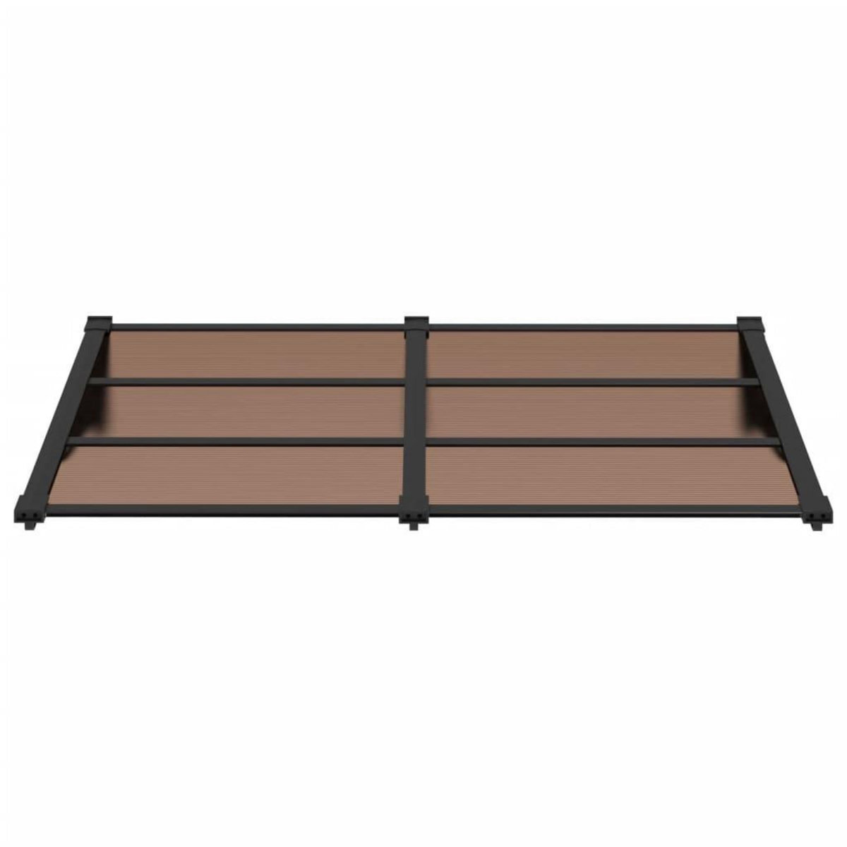 VIDAXL Auvent de porte Noir 152,5x90 cm Polycarbonate