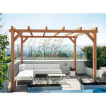 JARDIDECO Pergola en bois lamellé-collé Villeurbanne 400 x 300 cm - Maderland