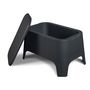 Voir la diapositive 2 : Toomax Table basse de jardin 59x 39x 36cm Anthracite Avec couvercle Extérieur / Intérieur TOOMAX
