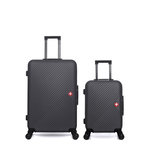 SWISS KOPPER SWISS KOPPER - LOT DE 2 - Valises grand format et cabine SPIEZ. Coloris disponibles : Gris, Bleu, Rose, Vert, Noir