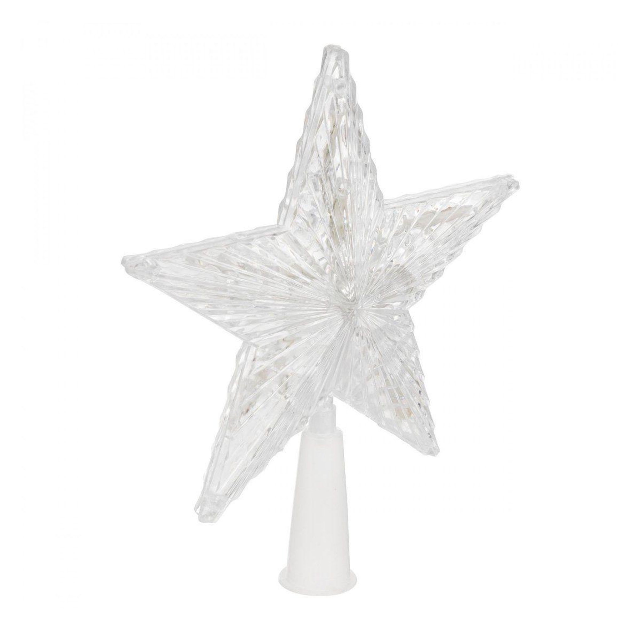 Voir la diapositive 1 : FEERIC LIGHT & CHRISTMAS Cimier sapin lumineux  étoile  19cm multicolore