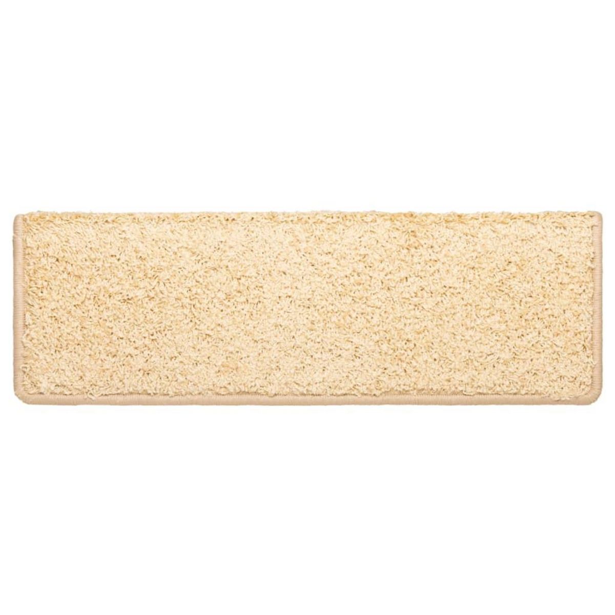 VIDAXL Tapis d'escalier 10 pcs 65x21x4 cm Marron