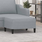 VIDAXL Repose-pied Gris clair 70x55x41 cm Tissu