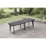 Voir la diapositive 2 : MARKET24 Table de jardin pliante Lipari 2 - 8 a 10 places - Gris anthracite - Polypropylene
