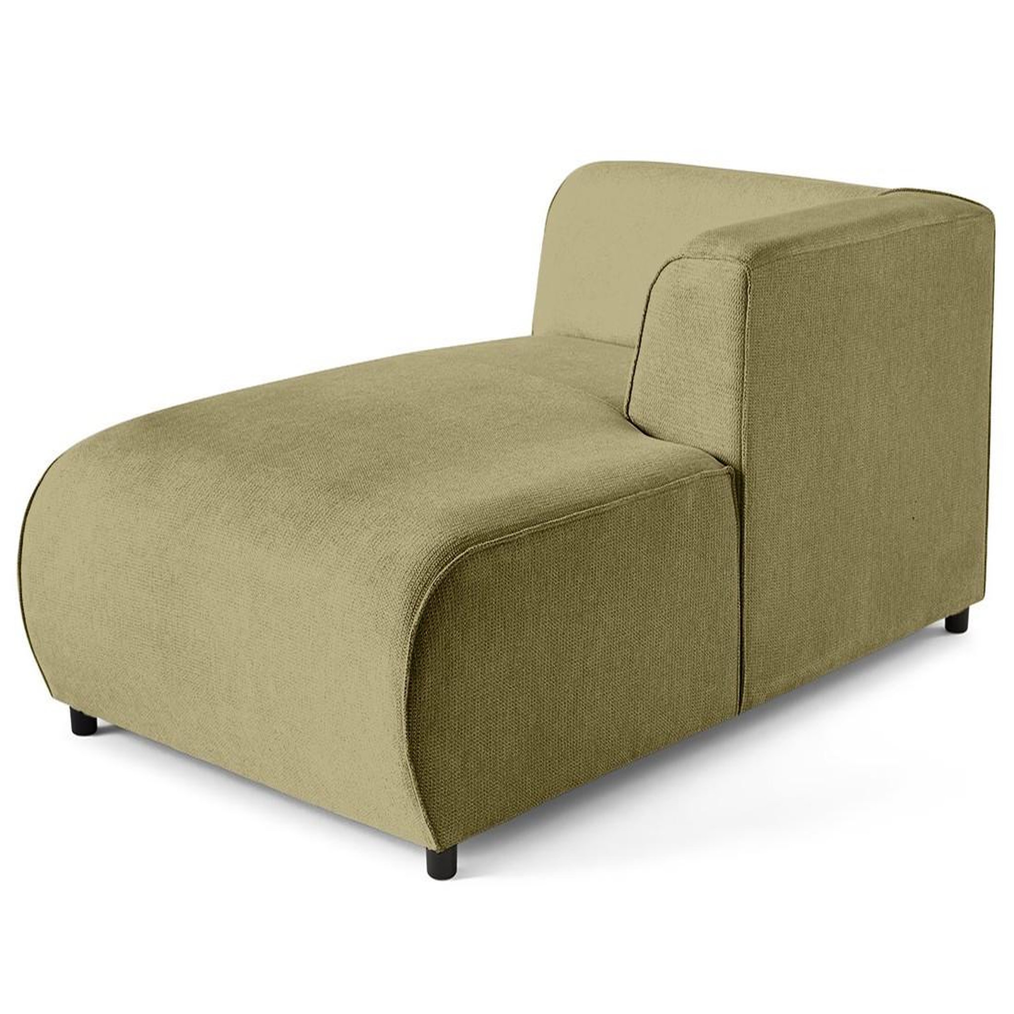 Voir la diapositive 1 : LISA DESIGN Suaro - module d'assise méridienne droit en tissu texturé