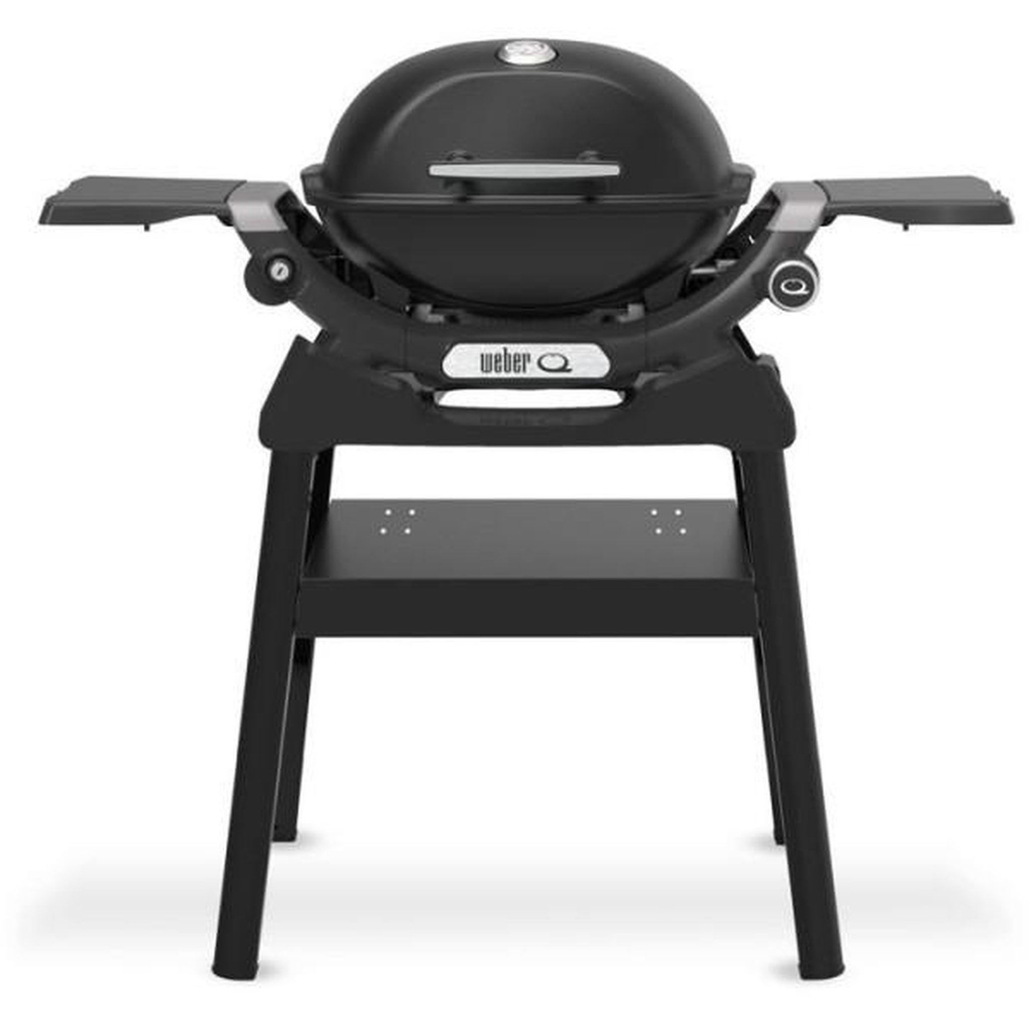 AAAAA Barbecue a gaz - Weber - Q1200N avec stand - 2,94kW - 1 brûleur en acier inoxydable - Allumage piézoélectronique - Noir