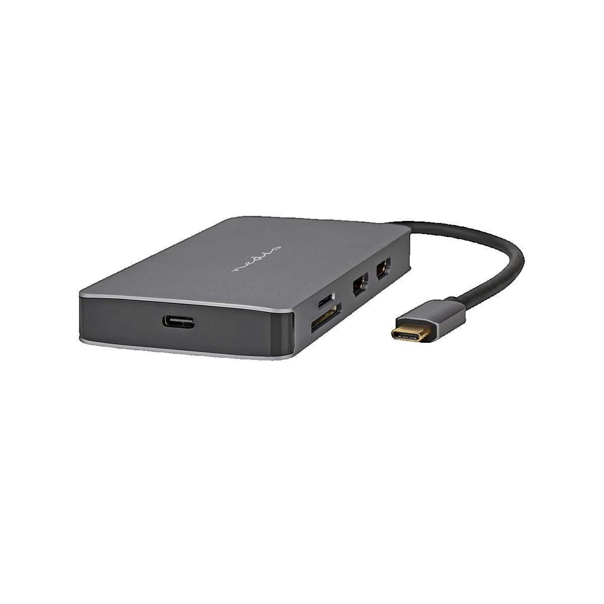 NEDIS Adaptateur Multi-Port USB Nedis 7-en-1 USB 3.2 Gen1 - USB-C™ Stecker, Micro SD, RJ45, SD, USB-C™, 2x HDMI™, 2x USB-A, 5 Gbps