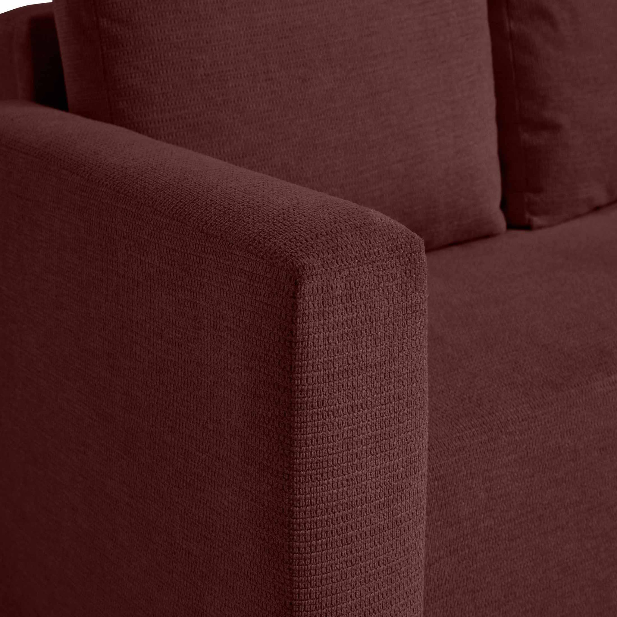 Voir la diapositive 6 : BEST MOBILIER Canopy - canapé d'angle réversible - 4 places - convertible avec coffre - en tissu texturé