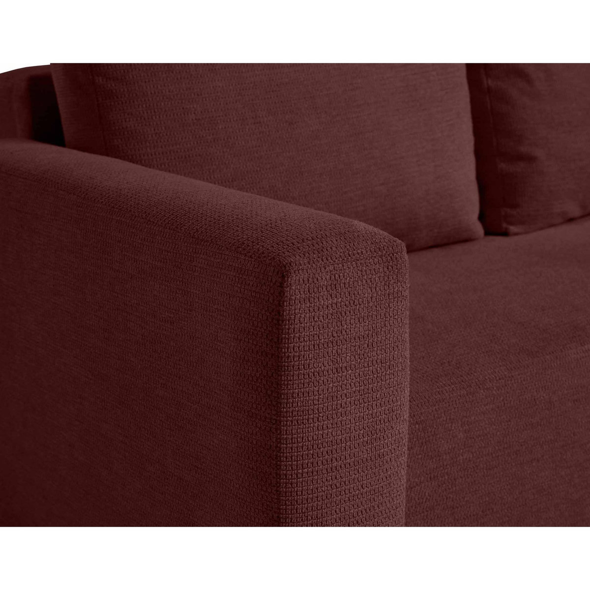 BEST MOBILIER Canopy - canapé d'angle réversible - 4 places - convertible avec coffre - en tissu texturé