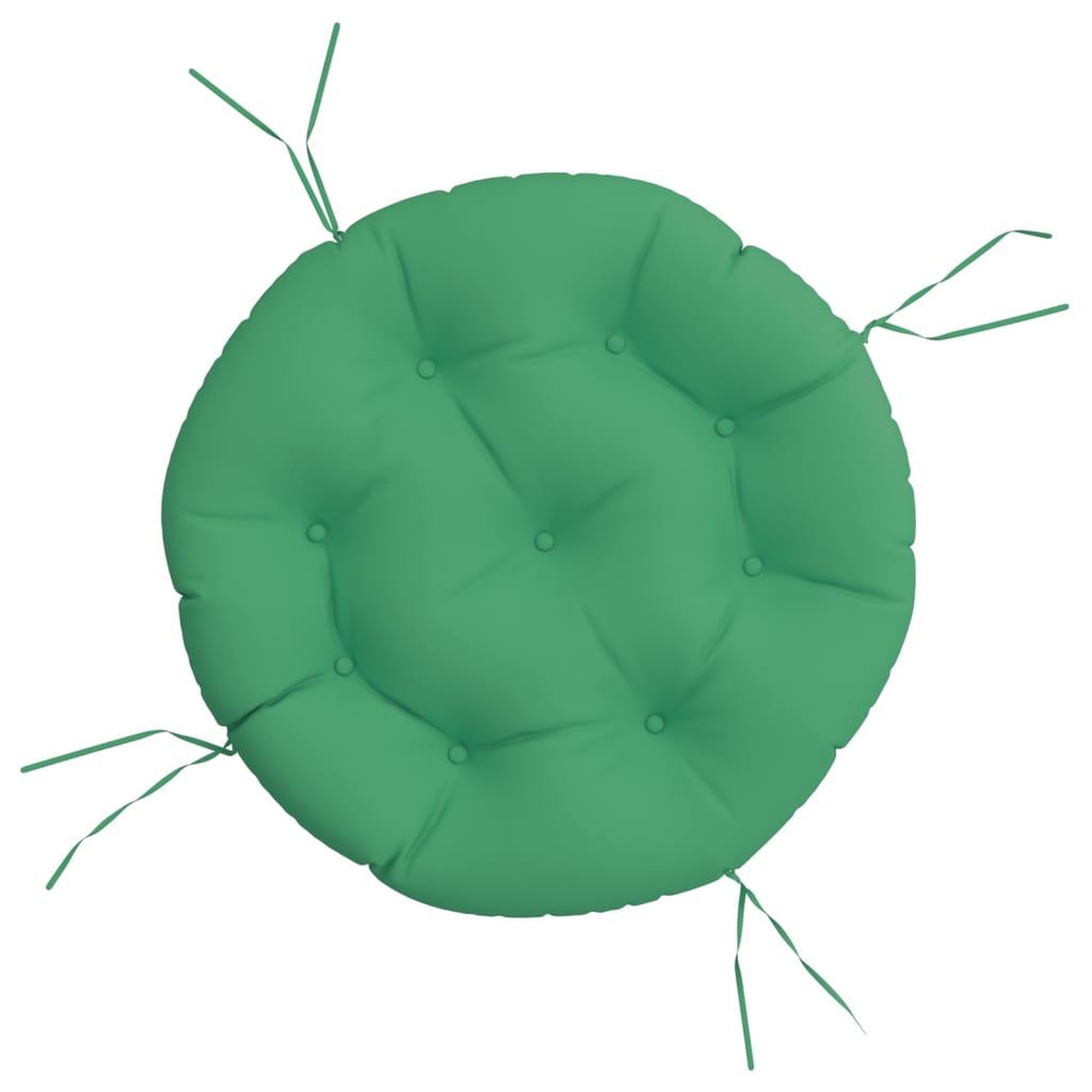 Voir la diapositive 2 : VIDAXL Coussin rond vert Ø 60 x11 cm tissu oxford
