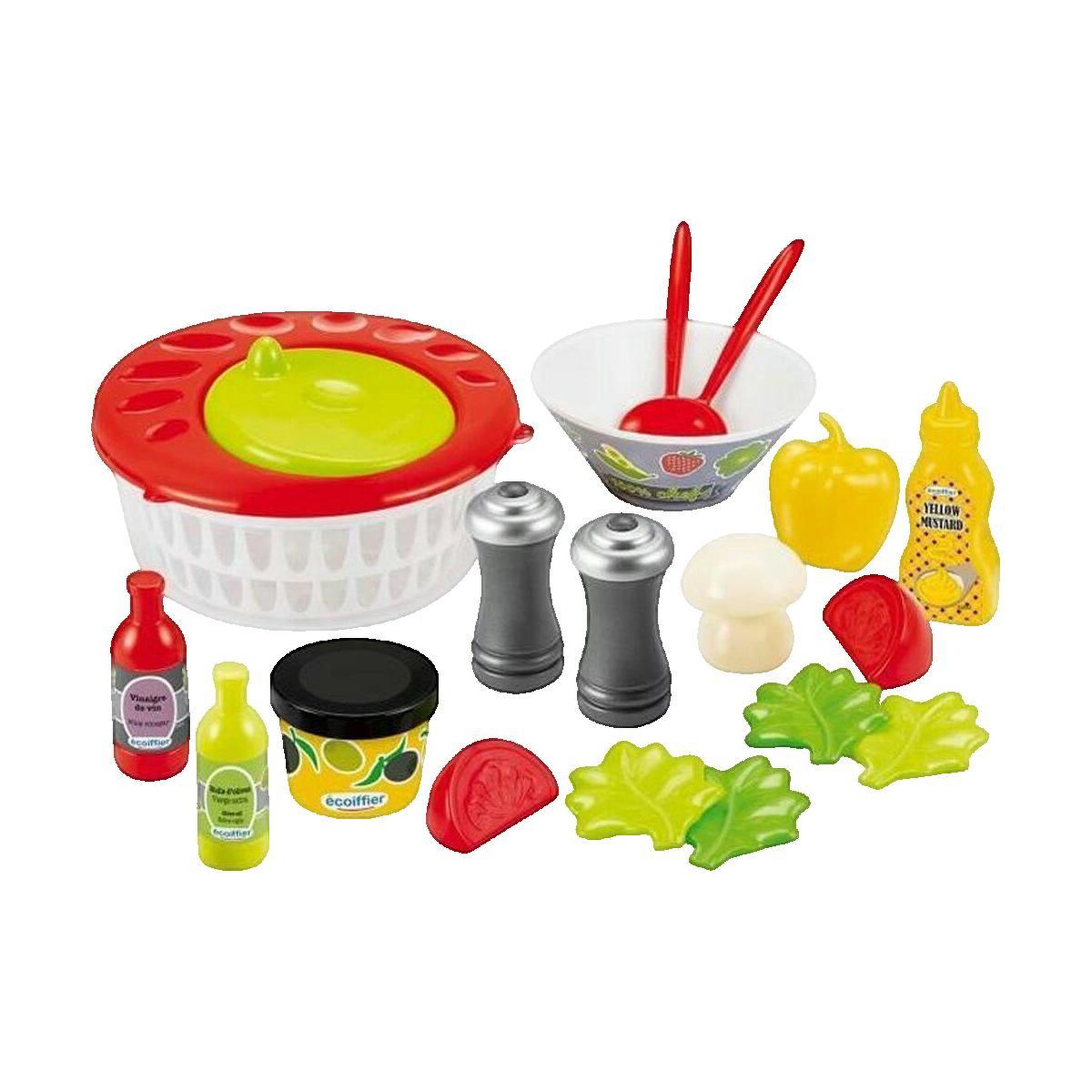Voir la diapositive 1 : Ecoiffier Jeu de cuisine Ecoiffier Coffret de Salade Composée multicolore
