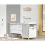 Voir la diapositive 4 : BABY PRICE  Lit bébé combiné 120x60 évolutif en 90x190cm SCANDI,  coloris gris 