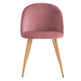 Voir la diapositive 6 : Rendez vous déco Lot de 2 chaises en velours rose et pieds en métal-Cozy