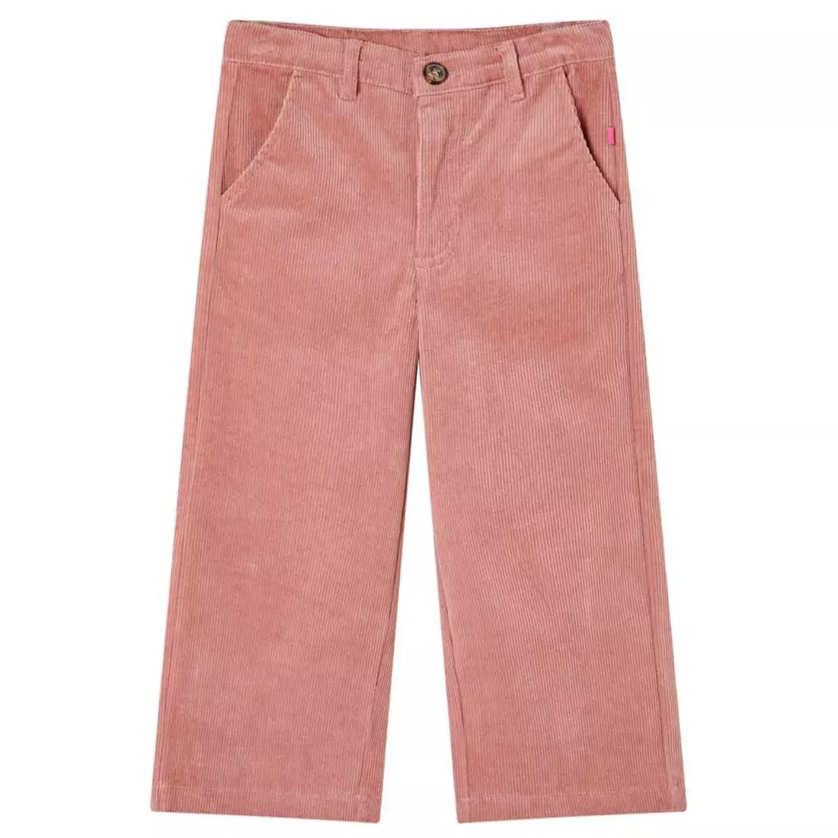 VIDAXL Pantalons pour enfants velours cotele rose ancien 104