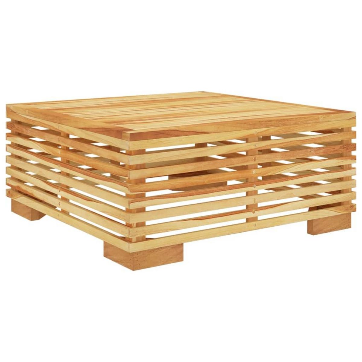 VIDAXL Table basse de jardin 69,5x69,5x31 cm Bois massif de teck