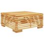 Voir la diapositive 2 : VIDAXL Table basse de jardin 69,5x69,5x31 cm Bois massif de teck