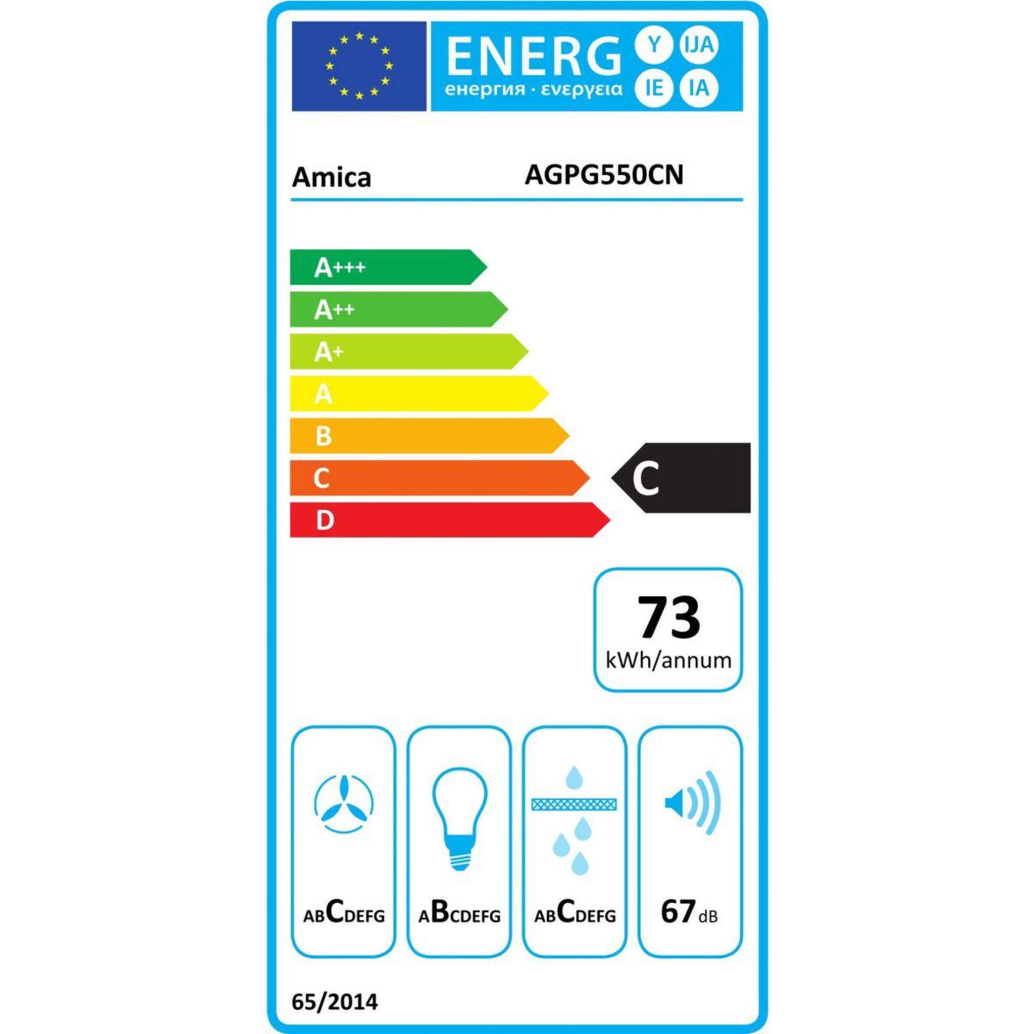 Voir la diapositive 6 : Amica Hotte encastrable agpg550cn