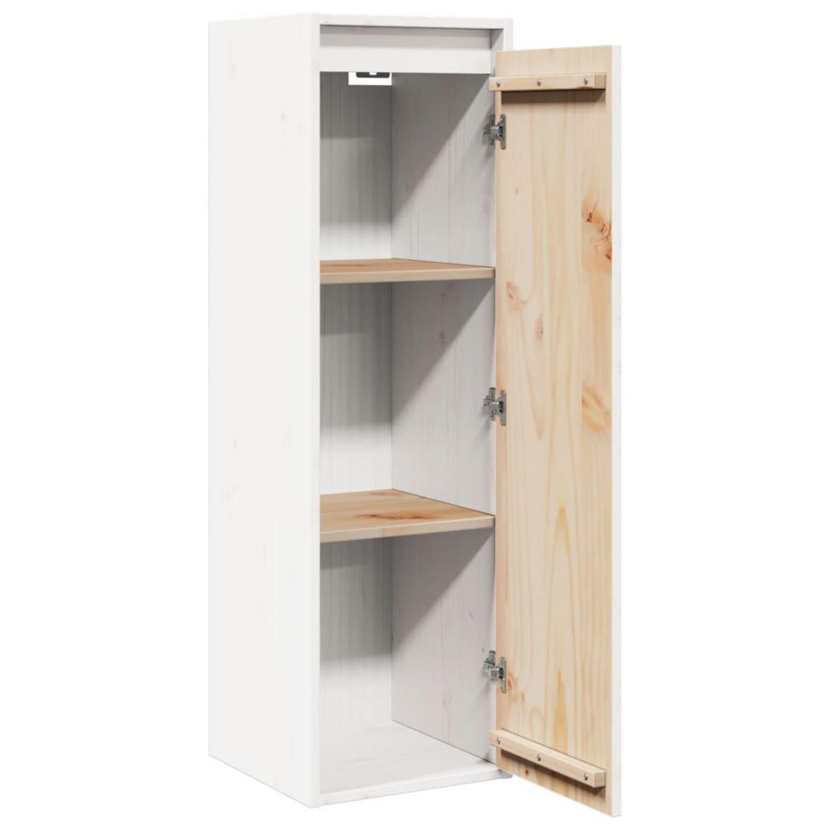 VIDAXL Armoire murale Blanc 30x30x100 cm Bois de pin massif
