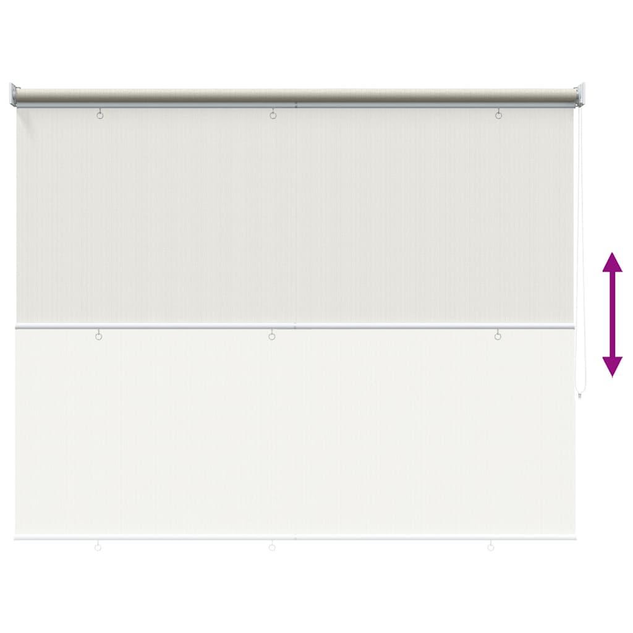 Voir la diapositive 5 : VIDAXL Store roulant d'exterieur 125 (l) x 140 (h) cm creme