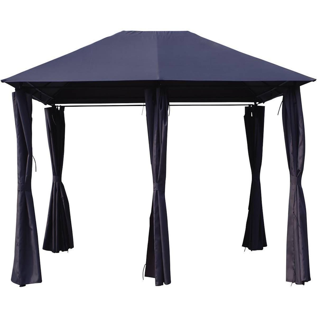 Habitat et Jardin Toile et Rideaux de remplacement pour tonnelle  Rosita  - 3 x 4 m - Gris