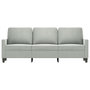 Voir la diapositive 3 : VIDAXL Canapé à 3 places Gris clair 180 cm Velours