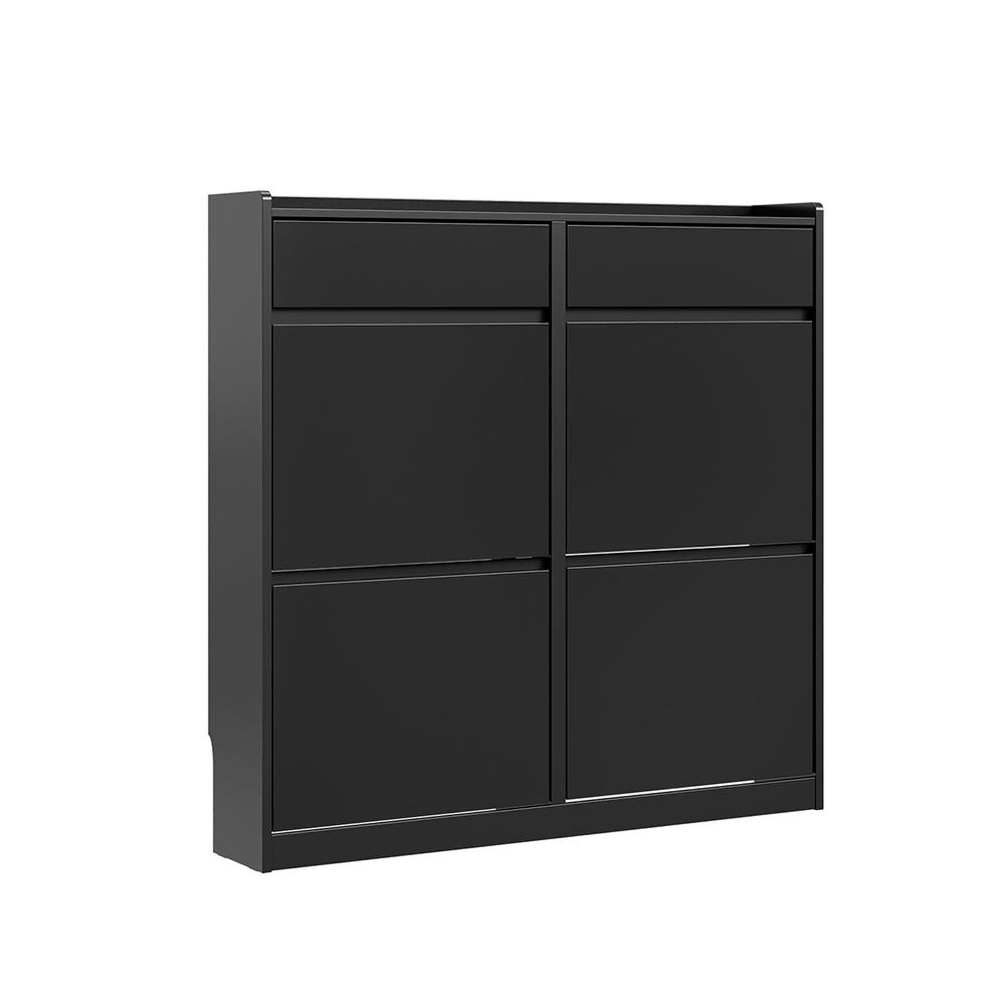 SOBUY Meuble à chaussures Noir 98x19x95 cm FSR169-SCH