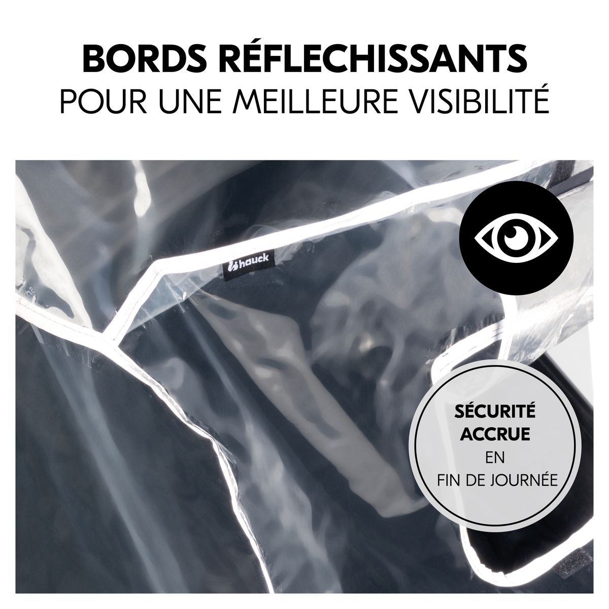 HAUCK Poussette double Uptown Duo Noir + Habillage pluie pour poussette Pushchair Raincover Duo