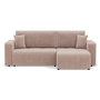 Voir la diapositive 1 : BEST MOBILIER Nicole - canapé d'angle réversible 5 places convertible avec coffre en tissu