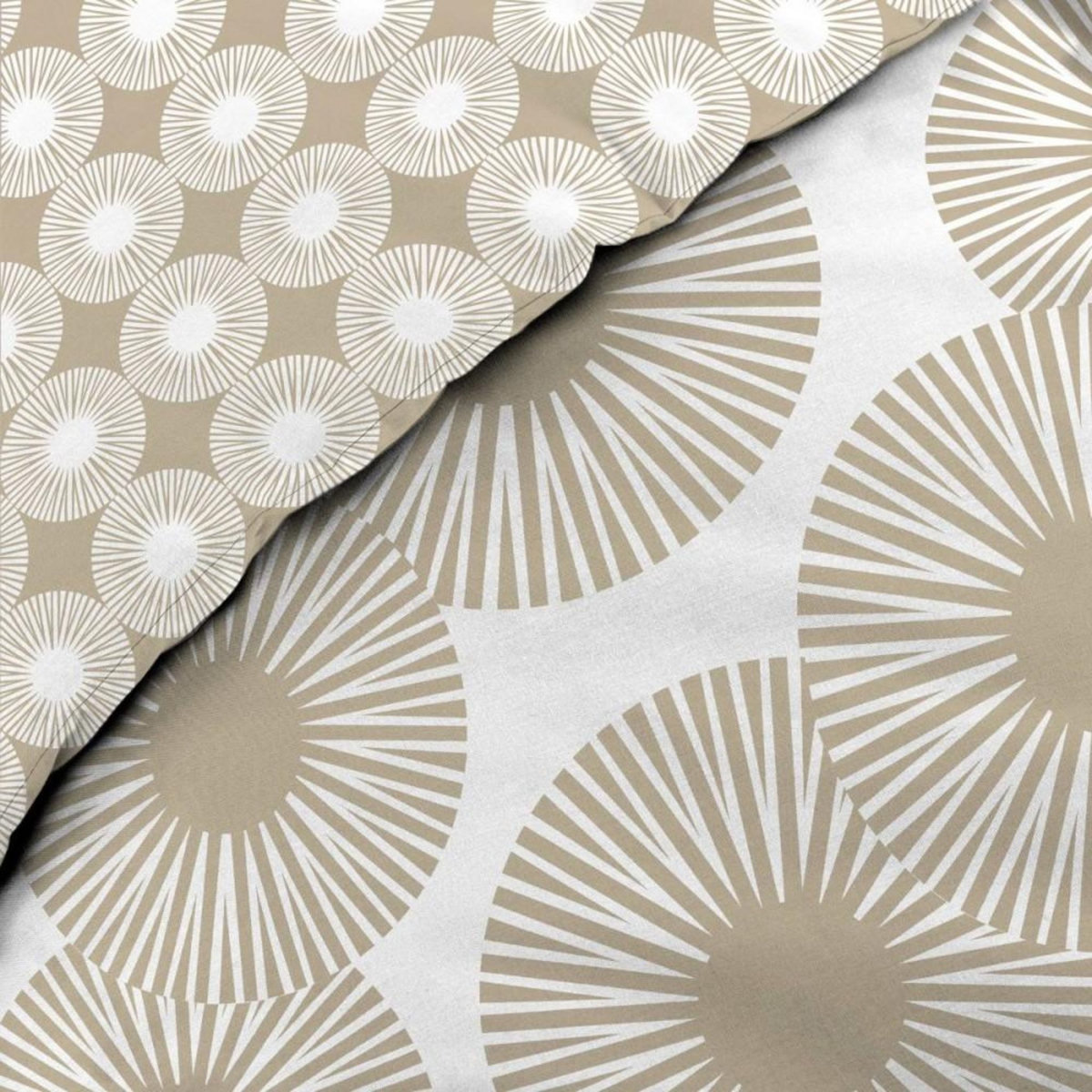 Douceur d'Intérieur Housse de couette 260x240 + 2 taies NEBULLA 100% coton 57 fils