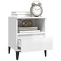 Voir la diapositive 5 : VIDAXL Tables de chevet 2 pcs Blanc brillant 40x35x50 cm