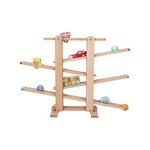 ELINELI Circuit à billes en bois XL set voiture bus