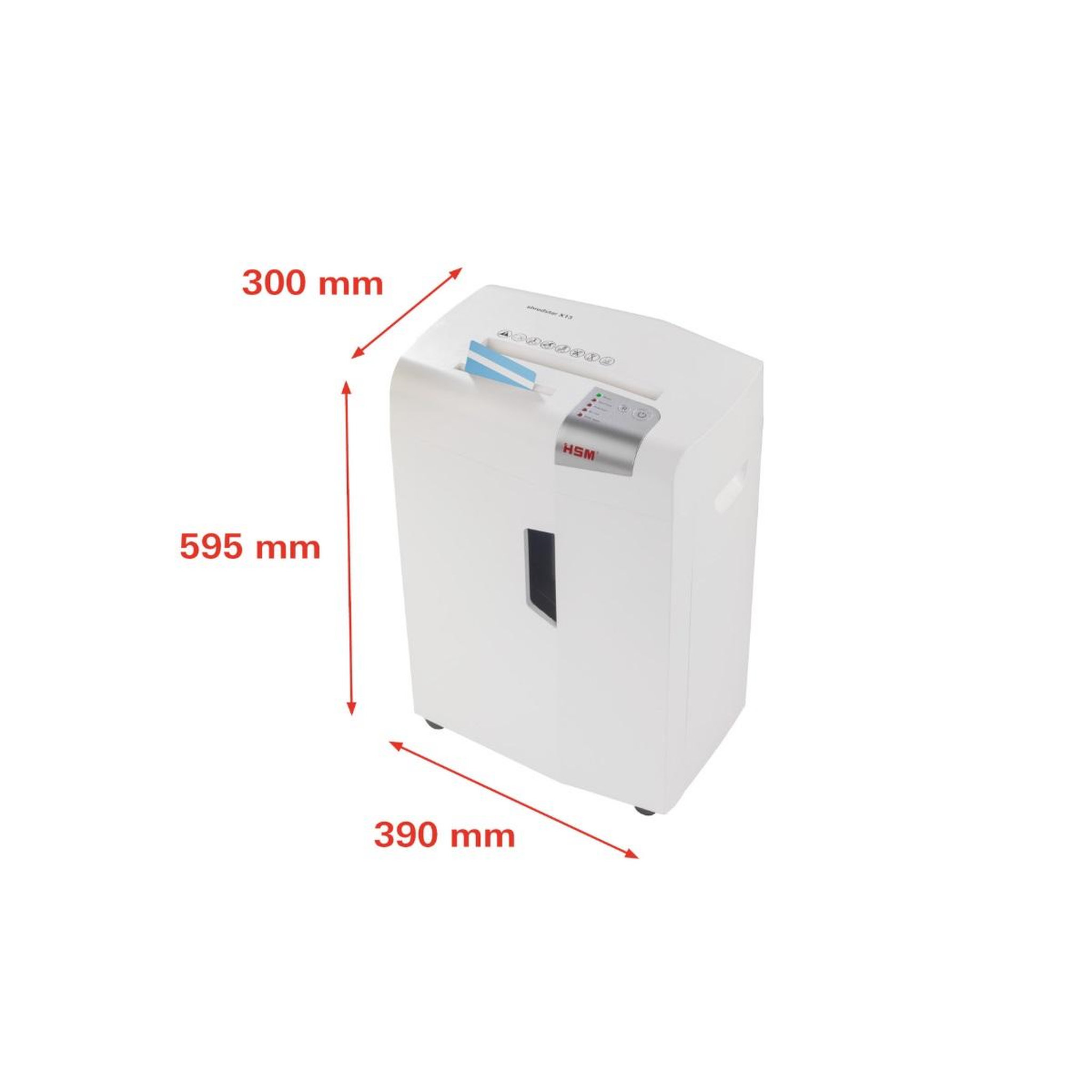 Voir la diapositive 2 : Hsm Destructeur de documents 13 feuilles coupe particules - 1057121