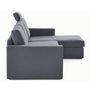 Voir la diapositive 6 : BEST MOBILIER Barrie - canapé d'angle réversible 4 places avec têtière amovible en tissu