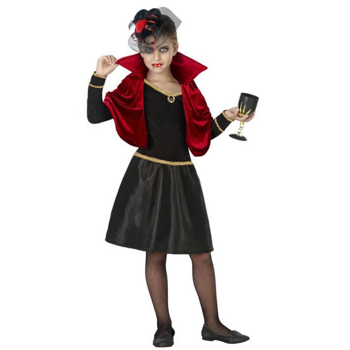ATOSA Déguisement Vampiresse - Fille - 10/12 ans (140 à 152 cm)