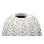 Voir la diapositive 4 : Paris Prix Vase Déco en Résine  Leaf  46cm Blanc