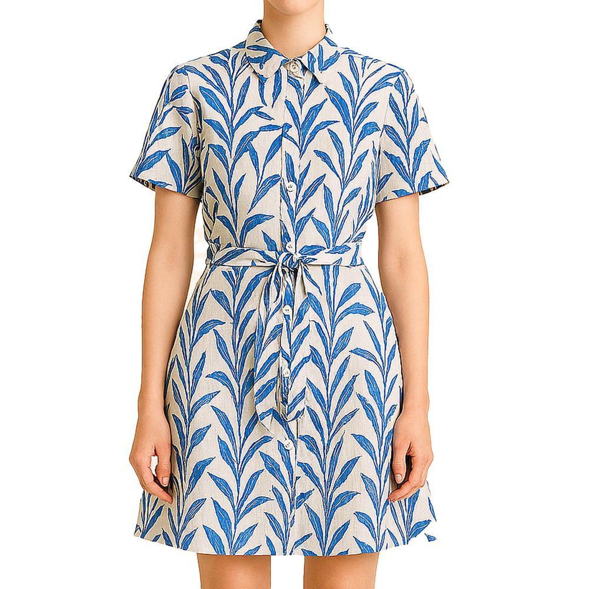 Vero Moda Robe Blanche/Bleu Femme Vero Moda Zana. Coloris disponibles : Bleu