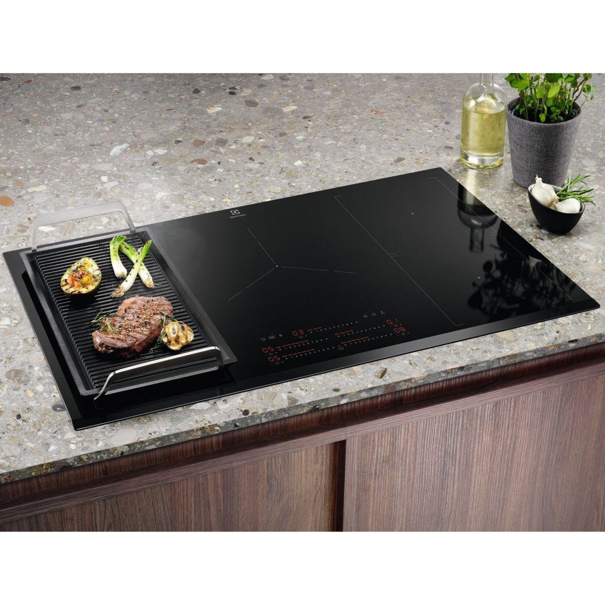 Voir la diapositive 3 : ELECTROLUX Plaque induction EIV95550 Flex90 H2H, Grande Zone Flexible Flex
