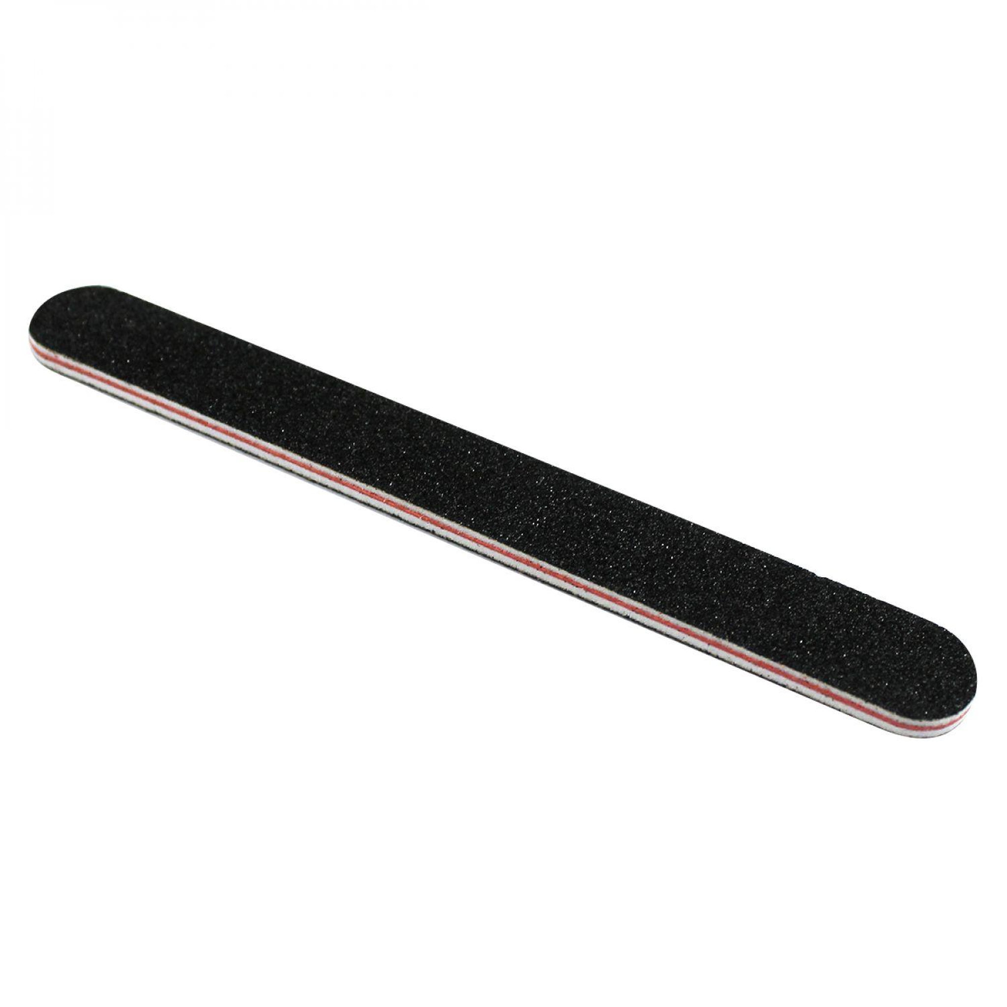 Voir la diapositive 2 : VIVEZEN Lot de 50 limes à ongles droites premium - Grain 100/180 - Noir