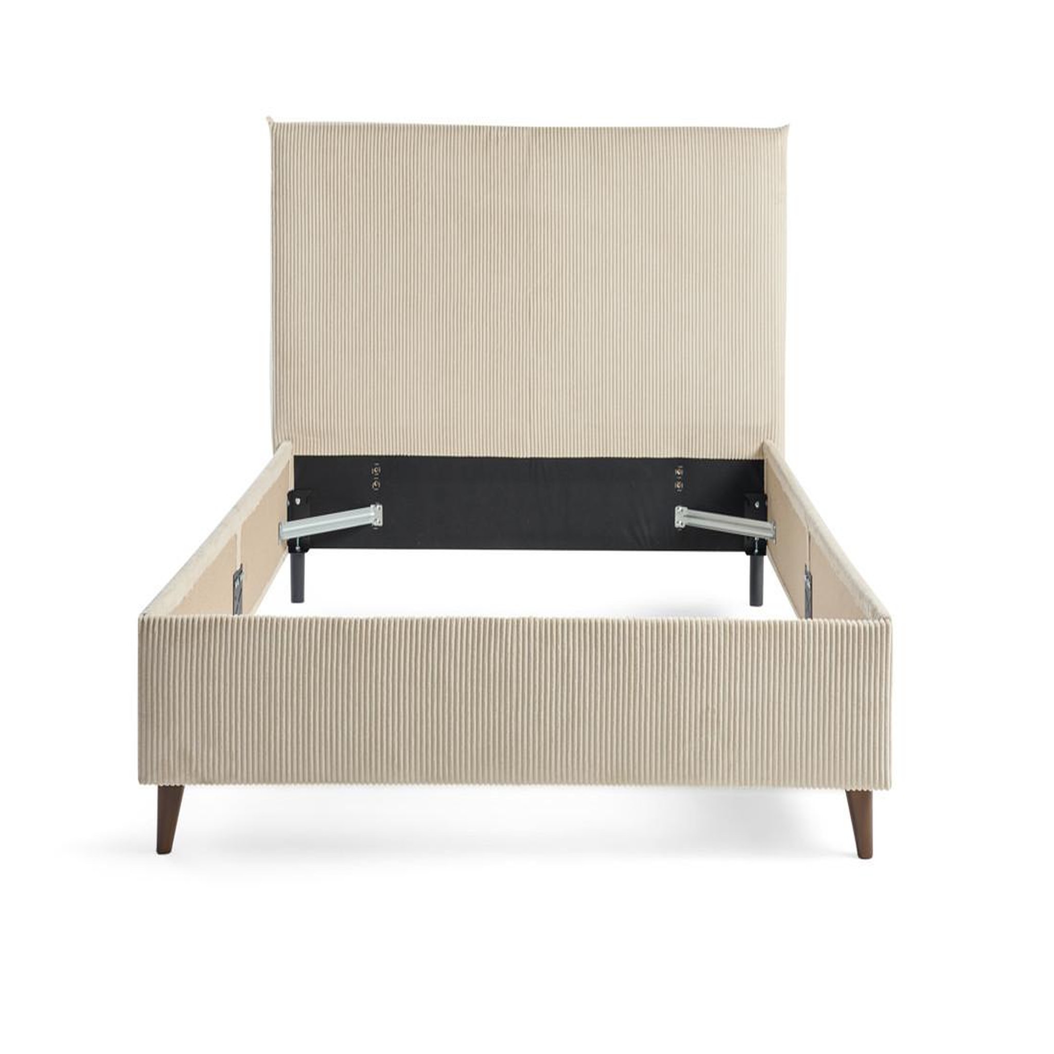 Voir la diapositive 1 : BEST MOBILIER Botticelli - cadre de lit - 160x200 - en velours côtelé