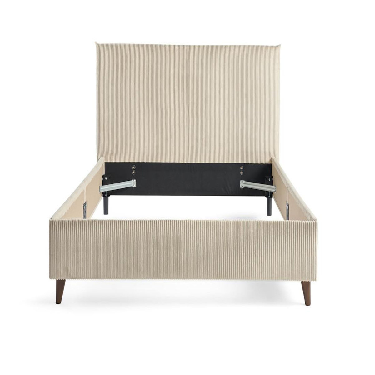 BEST MOBILIER Botticelli - cadre de lit - 160x200 - en velours côtelé