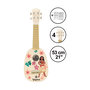 Voir la diapositive 2 : Lexibook Ukulele Vaina en bois avec cordes en nylon - 53 cm