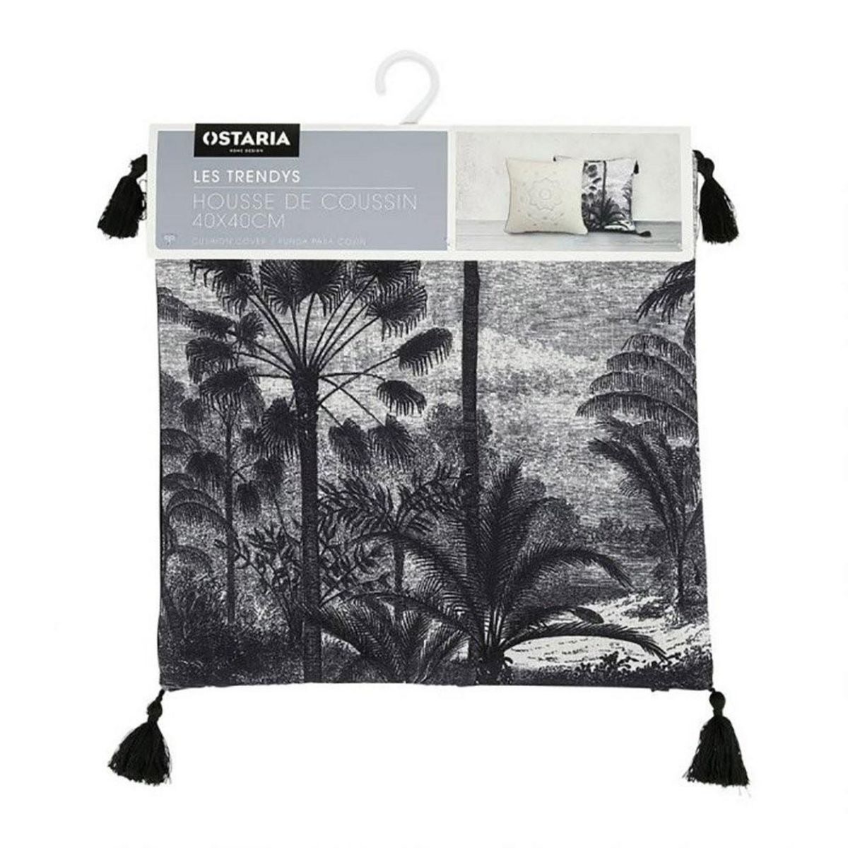 OSTARIA Housse de coussin 40x40 cm Ombrages