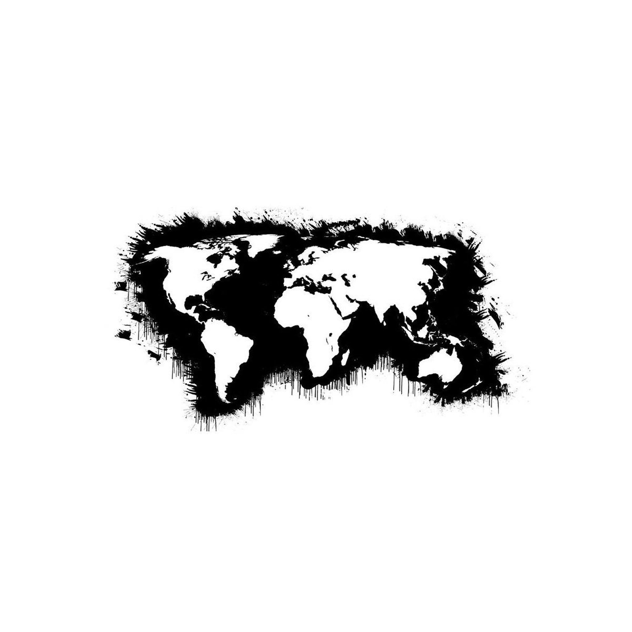 Voir la diapositive 2 : Paris Prix Papier peint  white continents, black oceans... Ii  450x270cm